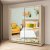 Milan Sliding Mirror Wardrobe